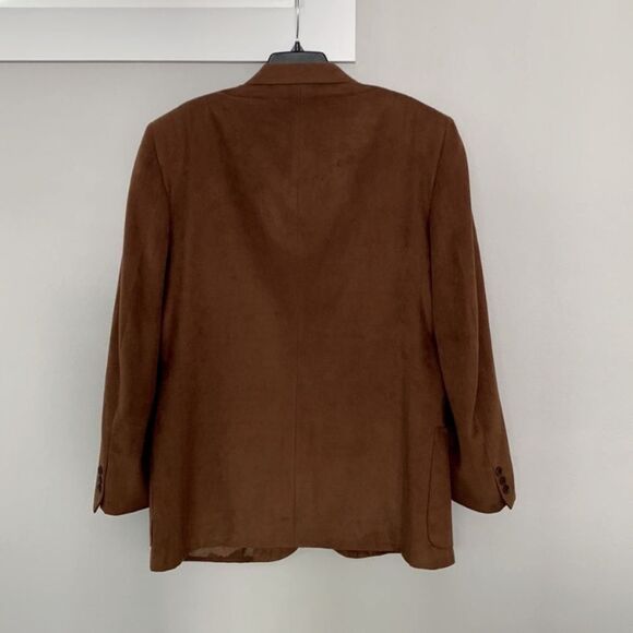 CHAMISTE Tan Sport Coat Blazer Classic Design Fully Lined w Pockets Men’s sz 44L - Picture 2 of 11